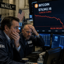 Bitcoin struggles below $80,000 amid institutional withdrawal