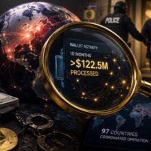 One crypto wallet tied to a 20-year-old fraudster processed over $122M before Interpol closed in