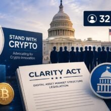 Coinbase Backed Stand With Crypto Endorses 32 Pro-CLARITY Act Lawmakers