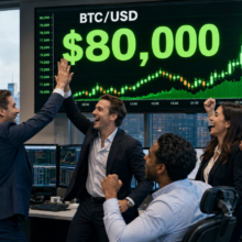 Breaking: Bitcoin hits $80k for the first time since May as rally continues