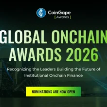 CoinGape Announces Global Onchain Awards 2026 to Honour Companies in Crypto’s Institutional Era 