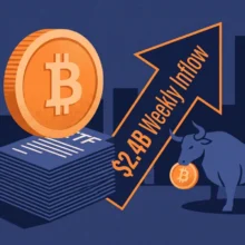 Bitcoin ETFs record biggest weekly inflows since October 2025 at $2.4B