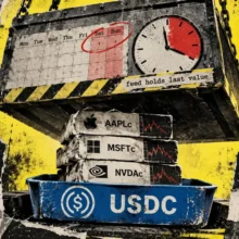 Aave’s live stock-token loans expose USDC lenders to a weekend price gap