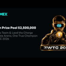 Zoomex Launches ZWTC 2026 Multi-Asset Trading Championship With a Record Prize Pool of Up to 5 Million USDT